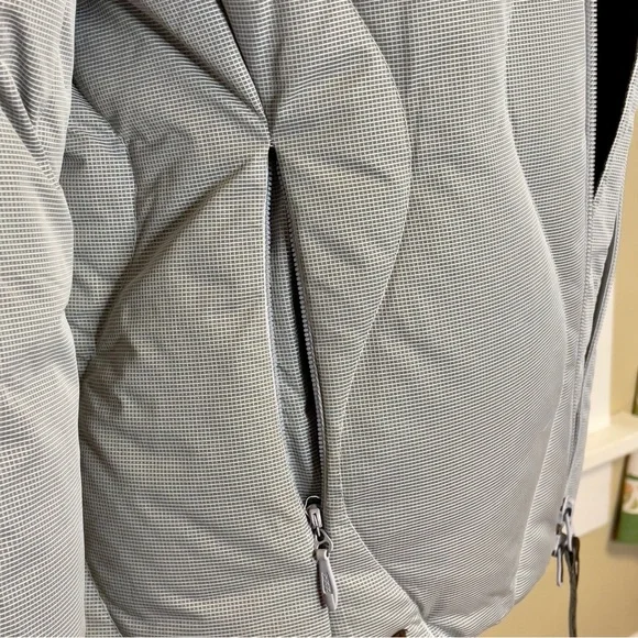 Salomon XS/P Women's Light Brown/grey fur Hooded Puffer Jacket, down - Picture 12 of 15